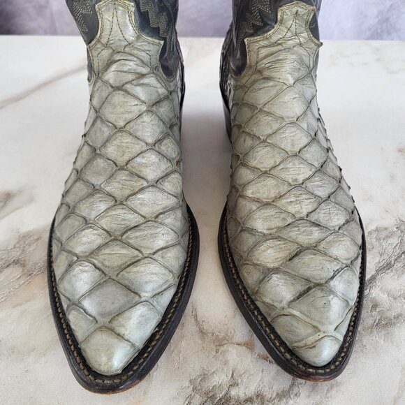 Justin Pre Ban Ant Eater Western Cowboy Boots Men's Size 8.5 D - Picture 2 of 16